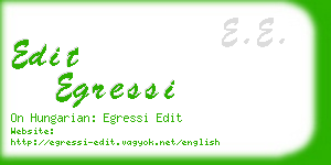 edit egressi business card